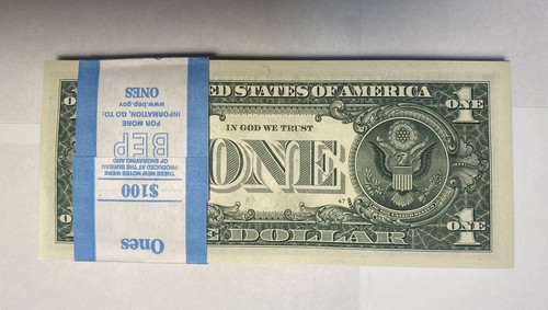 Pack of 100 Consecutive Year Note Uncirculated Number One Dollar Bills 2001-2100 - Picture 15 of 18