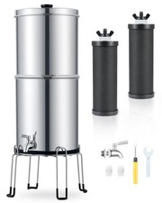 Gravity Fed Water Filter System, Stainless Steel Gravity Water Purifier with ...