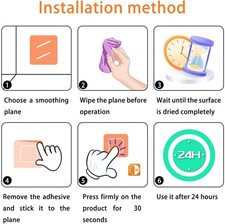 Maiql, Anello Autoadesivo Per Asciugamani Da Bagno, In Acciaio Inox, Senza Foratura, Moderno Gancio Per Asciugamani Da Parete In Nichel Spazzolato - 6