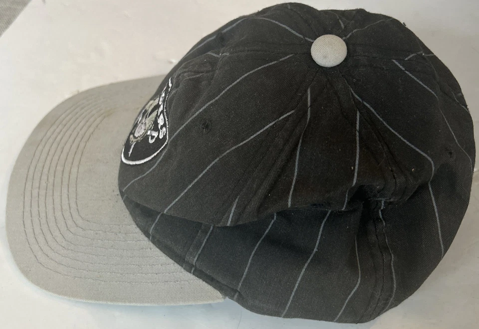 De colección DS Los Angeles Raiders Snapback Sombrero Starter Rayas Oakland Script NFL Foto 2 de 4