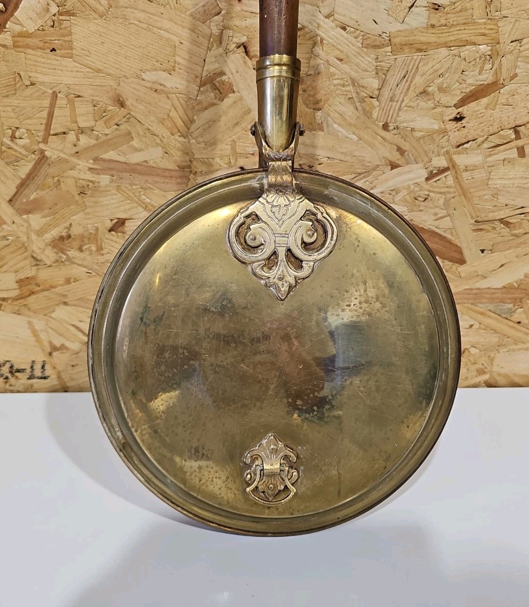 Antique Brass & Copper Victorian Bed Pan Warmer — image 2