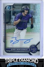 2022 Bowman Chrome Mega Benny Montgomery Prospect Autograph Auto AB847