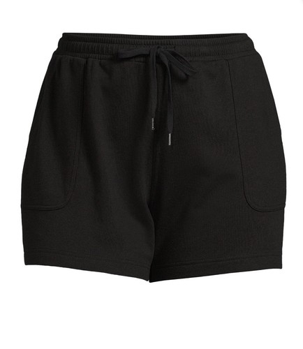 Terra & Sky Women's Plus 3X (24-26W) Black Pull On Knit Shorts Stretch relaxed - Picture 3 of 5