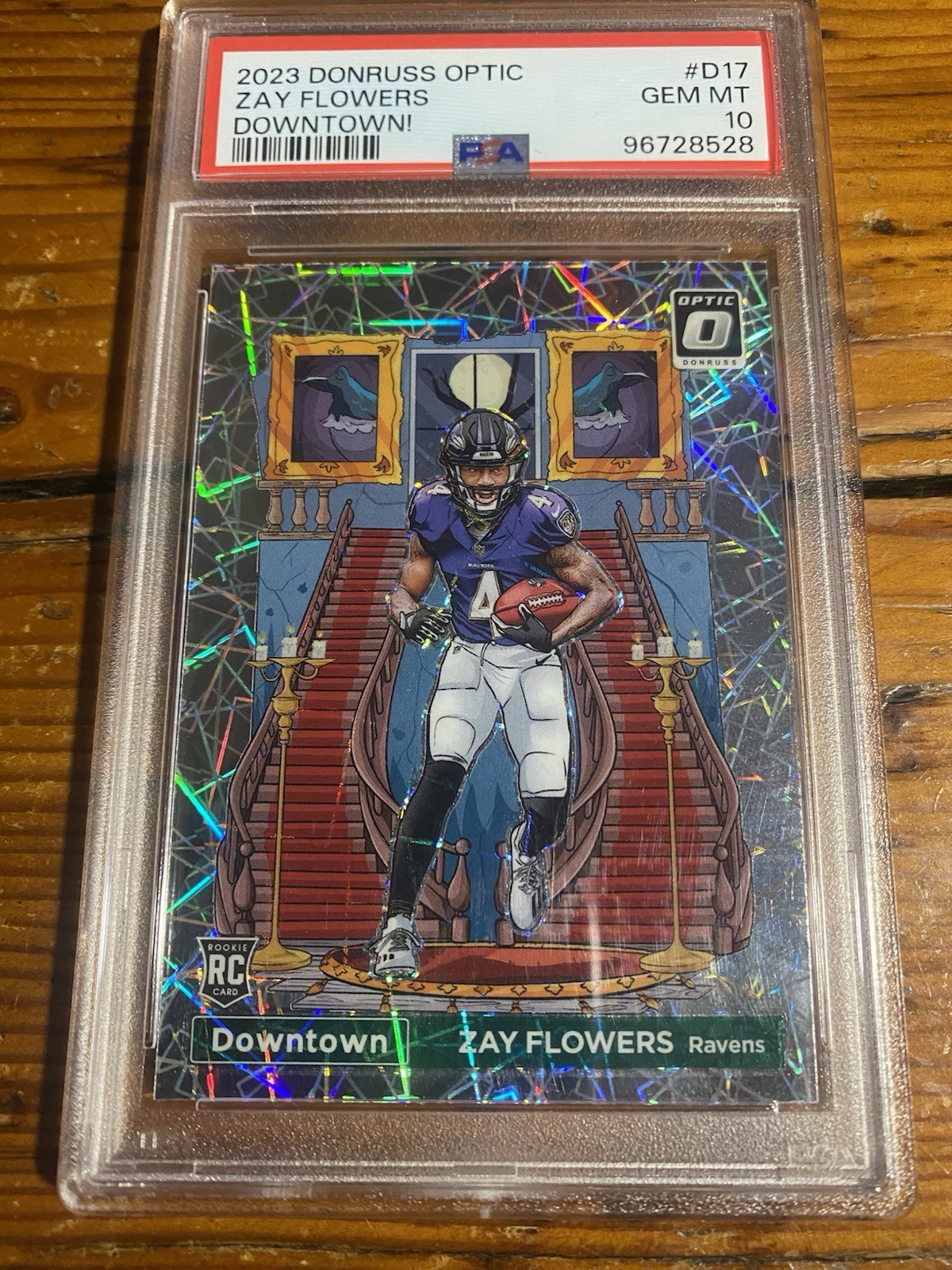 Zay Flowers Panini Donruss Optic Downtown #D17 Base