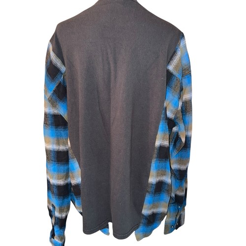 Reworked Upcycled Harley Quinn T-shirt &Flannel Comic-con Medium READ DESCRIP - Picture 5 of 6