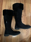 Womens UGG Australia W Sibley Tall Boots Sz 7 BlackS/N 1014430 Suede & Shearling — photo 8