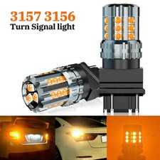 2x Turn Signal Light 3156 3157a Amber Led Bulb For Chevy Silverado Exd