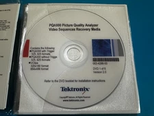 Tektronix PQA600 Picture Quality Analyzer Video Sequences Recovery Media 6 DVDs