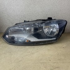 VOLKSWAGEN POLO 2009-2014 HEADLIGHT PASSENGER LEFT SIDE 6R2941007F DAMAGED