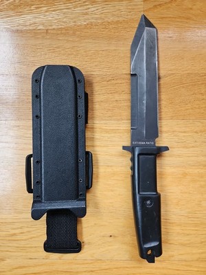 Extrema Ratio Fulcrum Bayonet Fixed Knife N690 Steel Full Blade Forprene Handle