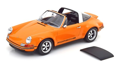 KK Scale 1:18 PORSCHE 911 TARGA SINGER ORANGE Modèle - Picture 1 of 8