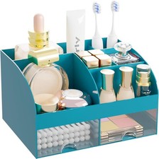 Makeup Organizer with 2 Drawers, Cosmetic Storage for Dresser Vanity and Bathroo