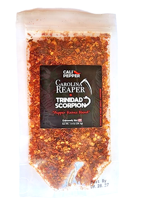 #ad Carolina Reaper amp; Trinidad Scorpion Pepper Flakes 1000000 SHU Free Ship $7.95