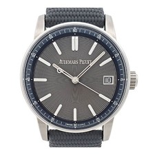 AUDEMARS PIGUET 15210ST.OO.A009KB.01 CODE11.59 Bayodemar Piguet Grey Embosse...