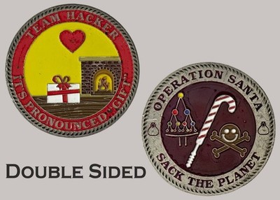 Team Hacker Operation Santa Sack The Planet Challenge Coin  J#27