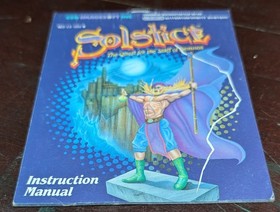 Nintendo NES Solstice Manuale Istruzioni *SOLO*
