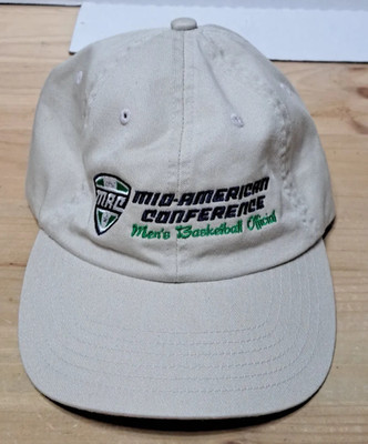 Mid American Conference Mens Basketball Official Strapback Hat Cap Beige Lids OS