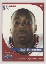 2005 PNC Big 33 Football Classic Mario Manningham #2 8yb