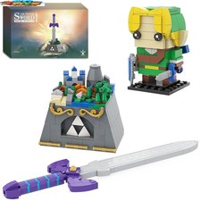 Zelda Breath Wild Master Sword Complete Building Block Set for Kids Gift 2 In 1