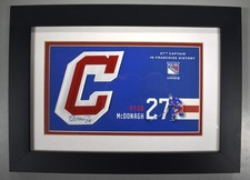 Ryan McDonagh Signed New York Rangers Captains Patch Autograph Collage Framed