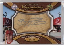 2007 Sweet Spot Signatures Bat Barrel Ash Silver Ink 4/25 Brandon Wood Auto 0o48