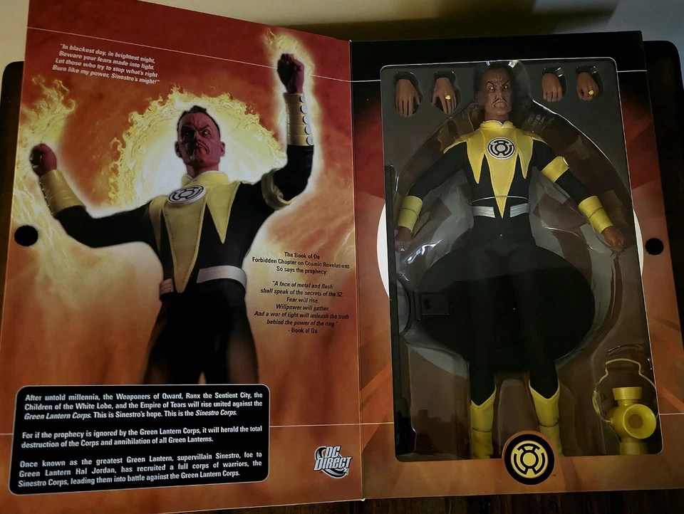 Figura de acción de lujo DC Direct Sinestro escala 1:6 de colección nueva en caja Foto 2 de 4