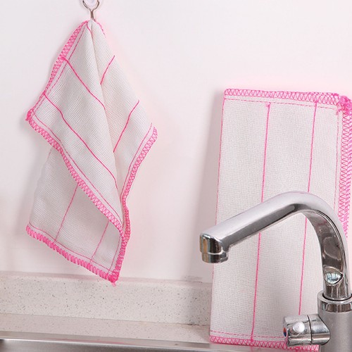 Kitchen Dishcloth Strong Adsorption Ultra Thin Fiber Versatile Scrubbing GH - Picture 6 of 12