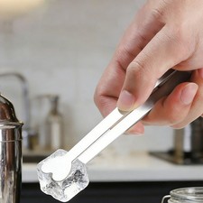 Stainless Steel Heart Clip for Food Presentation Ice Cubes Snack Serving