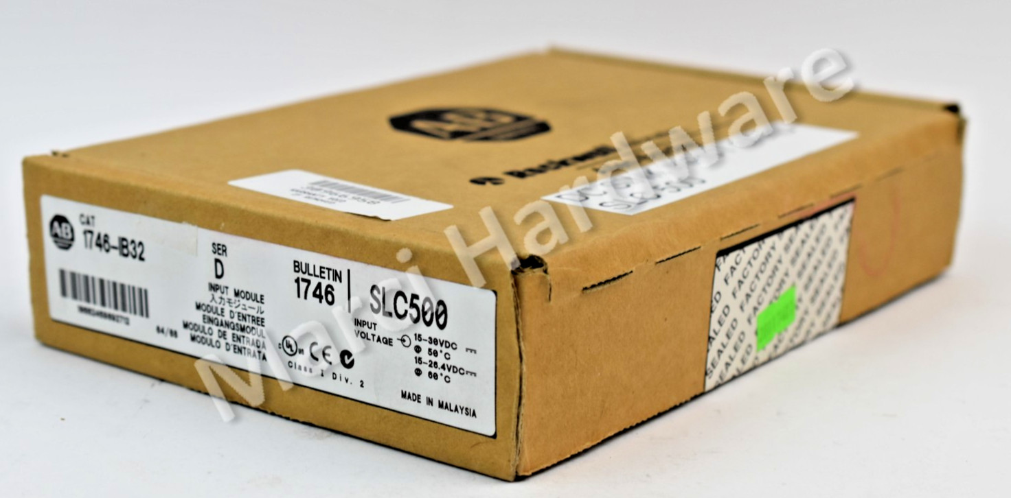 Open Box Allen Bradley 1746-IB32 /D SLC 500 32-Ch 15-30VDC Input Module