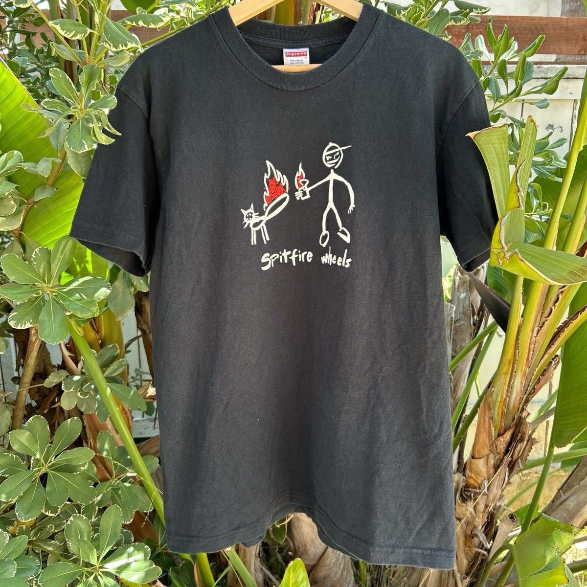 Supreme Spitfire Wheels Tee Black Medium Graphic Shirt | eBay