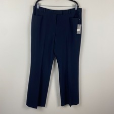Tommy Hilfiger Princeton Boot Leg Pants Size 14 Navy Blue Stretch