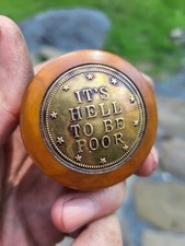 Hell To Be Poor Shift Knob Hotrod Ratrod Scta Trog 1932 Model A