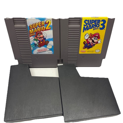 Super Mario Bros 2 & 3 Nintendo NES Spiele Konvolut Lot Original Saubere Pins