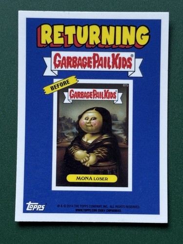 MONA LOSER 2014 Garbage Pail Kids Chrome Series 2 #R14b - Picture 2 of 2