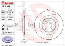 2x BREMBO BREMSSCHEIBE AUDI Q5 Q7 A4-8 PORSCHE MACAN VW TOUAREG 09.B969.11