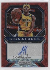 2020-21 Panini Prizm Signatures Choice Prizm Justin Holiday #SI-JHO Auto bj6