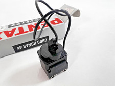 Vintage Pentax 4P Synch Cord B Flash Hot Shoe Sync Cable For Film Cameras