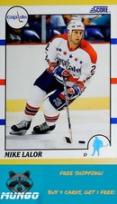 1990-91 Score Rookie and Traded #98T Mike Lalor Washington Capitals Rookie