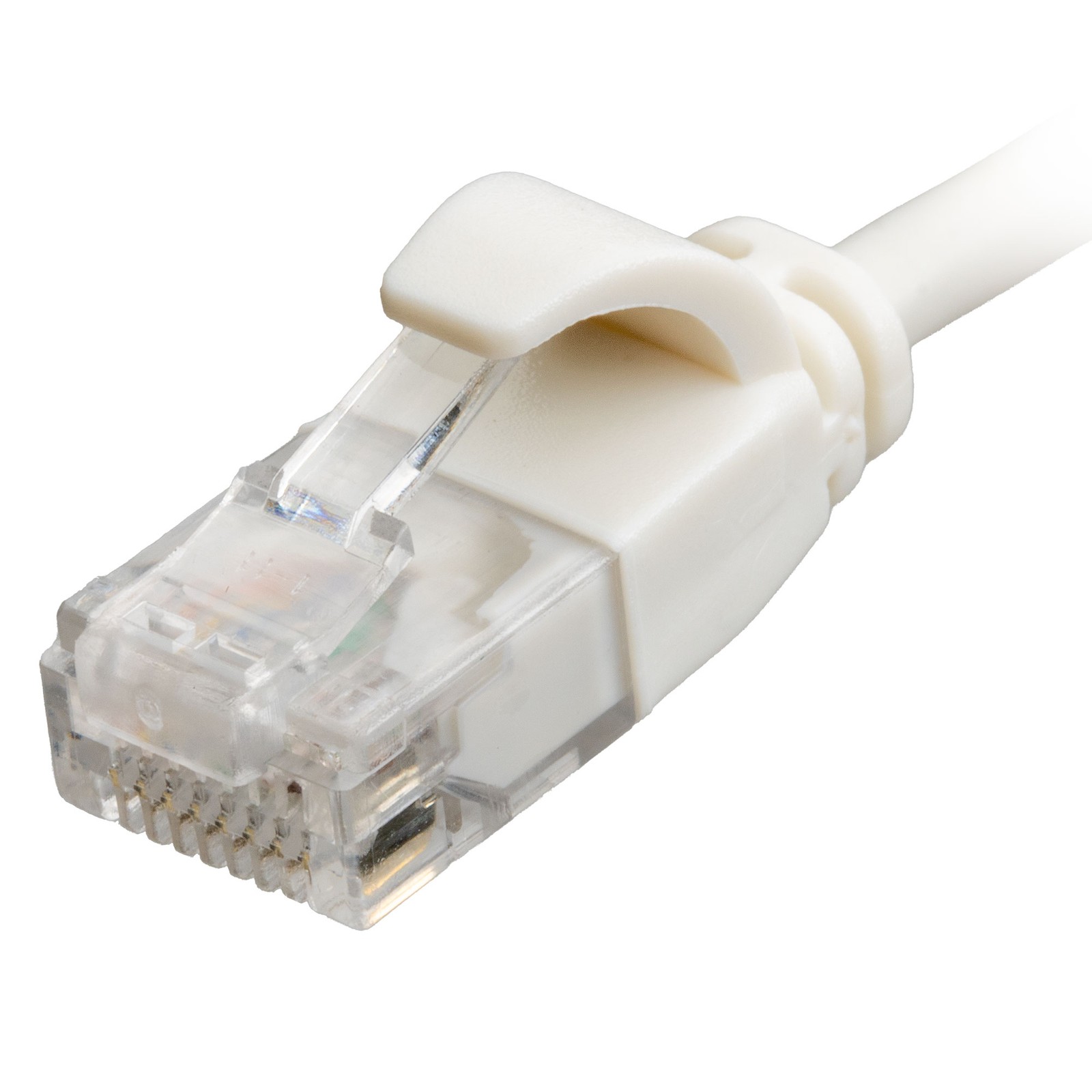 Cablenet 0.3m Cat6 RJ45 White U/UTP LSOH 30AWG Slim Snagless Booted Patch Lead