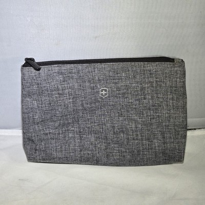 Swiss Airline First Business Class Victorinox Green Blue Mesh Zipper Amenity Bag