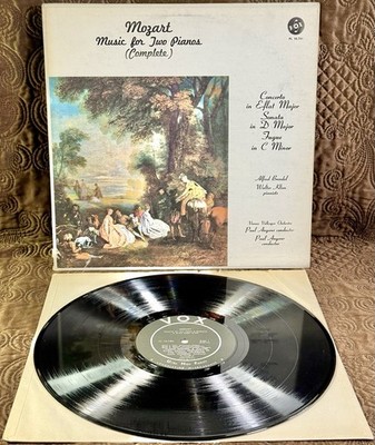 VOX RECORDS LP MOZART MUSIC FOR TWO PIANOS COMPLETE VIENNA VOLKSPER ORCHESTRA