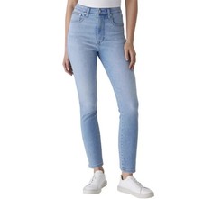 Calvin Klein Womens High Rise Skinny Jeans Light Wash Stretch Denim 27 Inseam