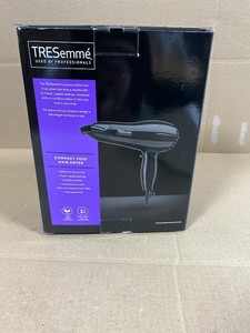 TRESemme Compact 2000W Haar DC Motor Trockner leicht & kompakt 2 Geschwindigkeiten schwarz