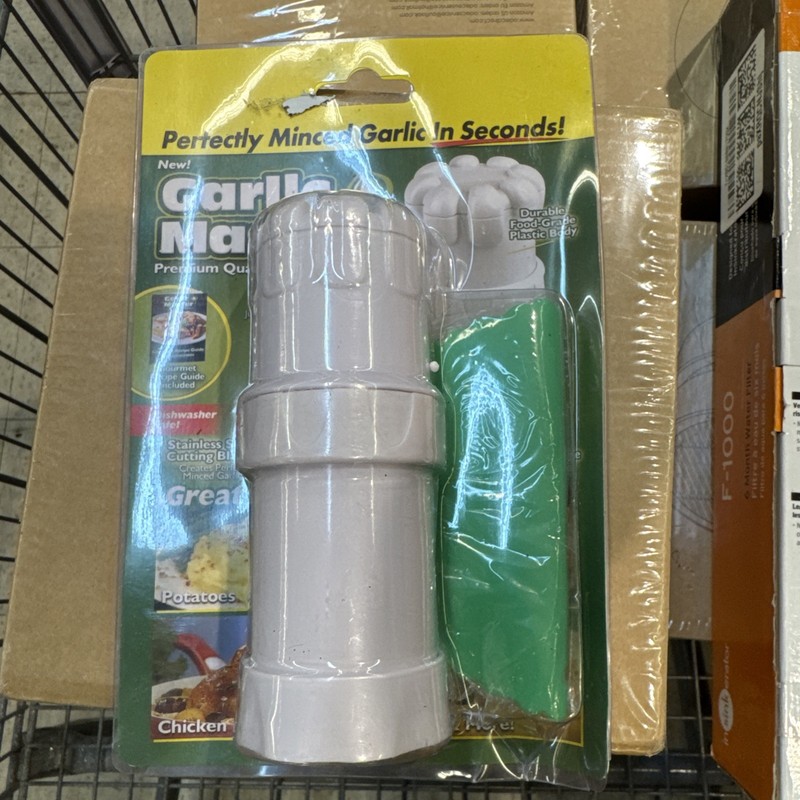 Garlic Master Premium Quality Garlic Cutter STAINLESS NIB