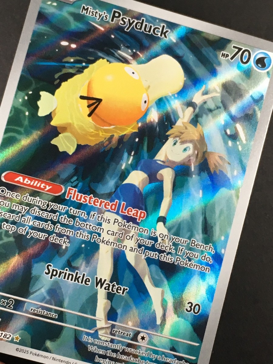 Pokemon TCG Misty's Psyduck 193/182 Illustration Rare 2025