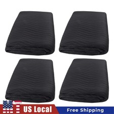 Heavy Duty 4-Pack Moving Blankets 72x80 7.5lbs Polyester Padded Furniture Quilt