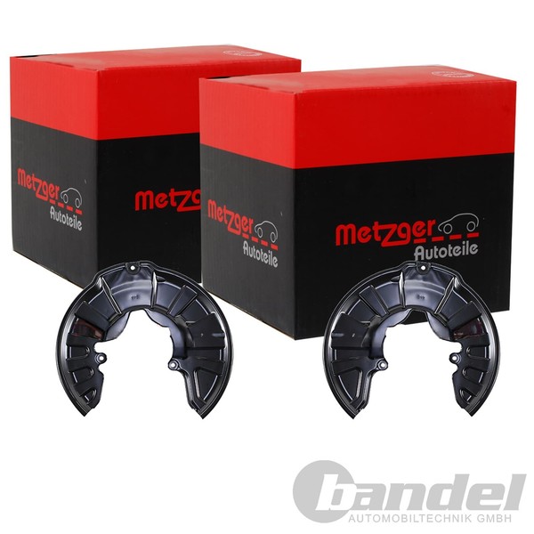 2X Metzger Spritzbleche Bremsscheiben Vorne Passend FÜR Smart Fortwo-image