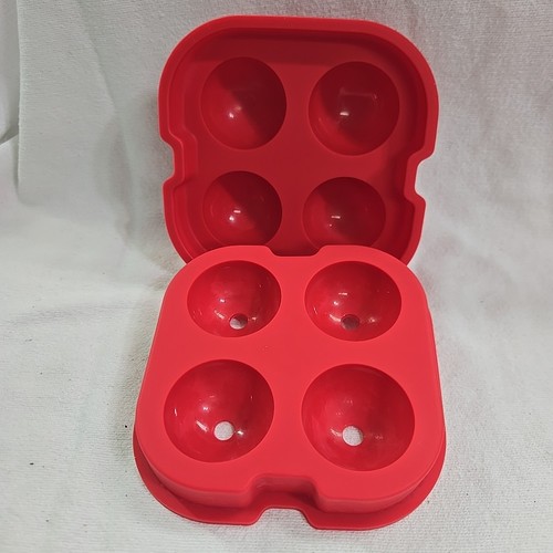 Ice Cube Ball Maker Large Round Silicone Tray Sphere Molds Bar Whiskey Cocktails - Picture 3 of 5