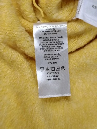 Suéter Lou & Grey XS/S Amarillo Hombro Caído Texturizado Suave Acogedor De Gran Tamaño - Imagen 4 de 11