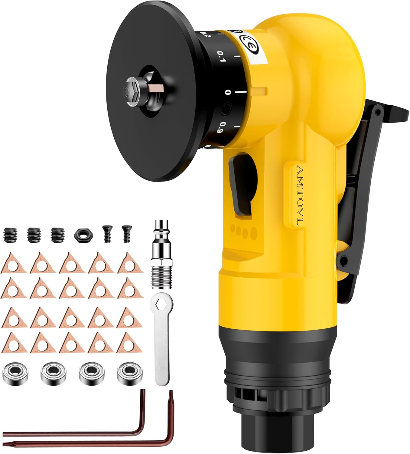 Mini Smussatrice Pneumatica per Metallo e Legno - 30000 RPM Sicura